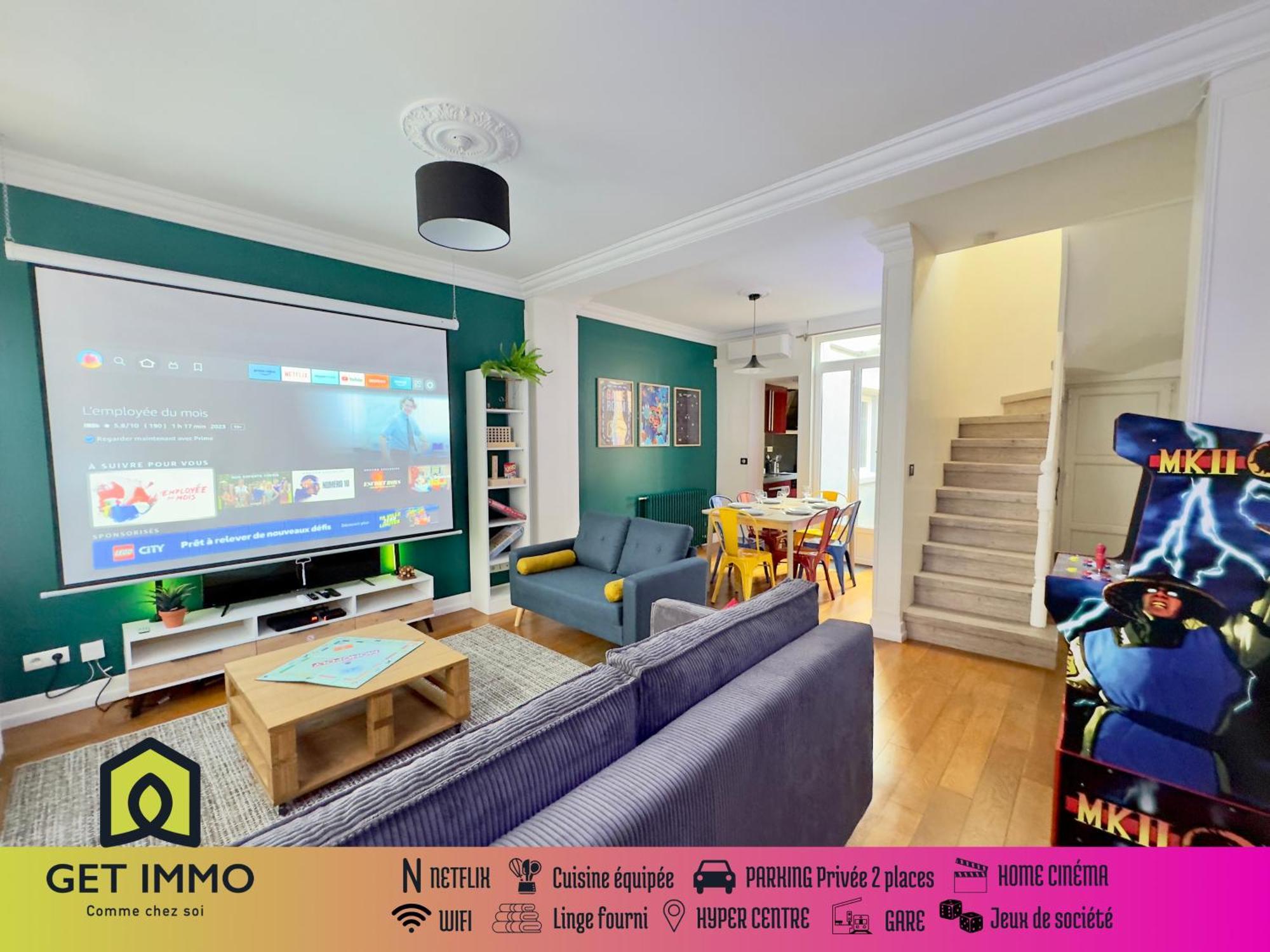 Maison 3Ch - Cinema - Game Room - Parking - Gare Ам'єн Екстер'єр фото